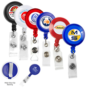 Chrome Badge Reel - Retractable - FSC® Certified - 10 oz.